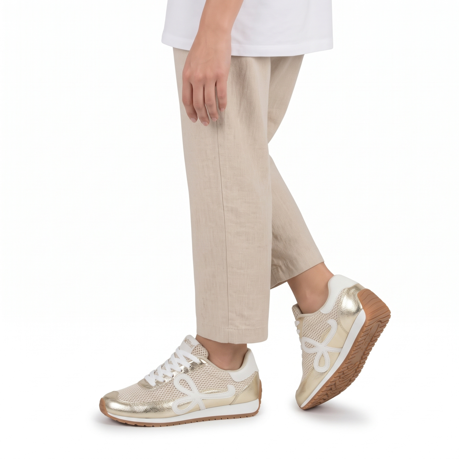 ZAPATILLA MUJER STHEF CASUAL DORADO 8146 DORADO 1137376 - 5