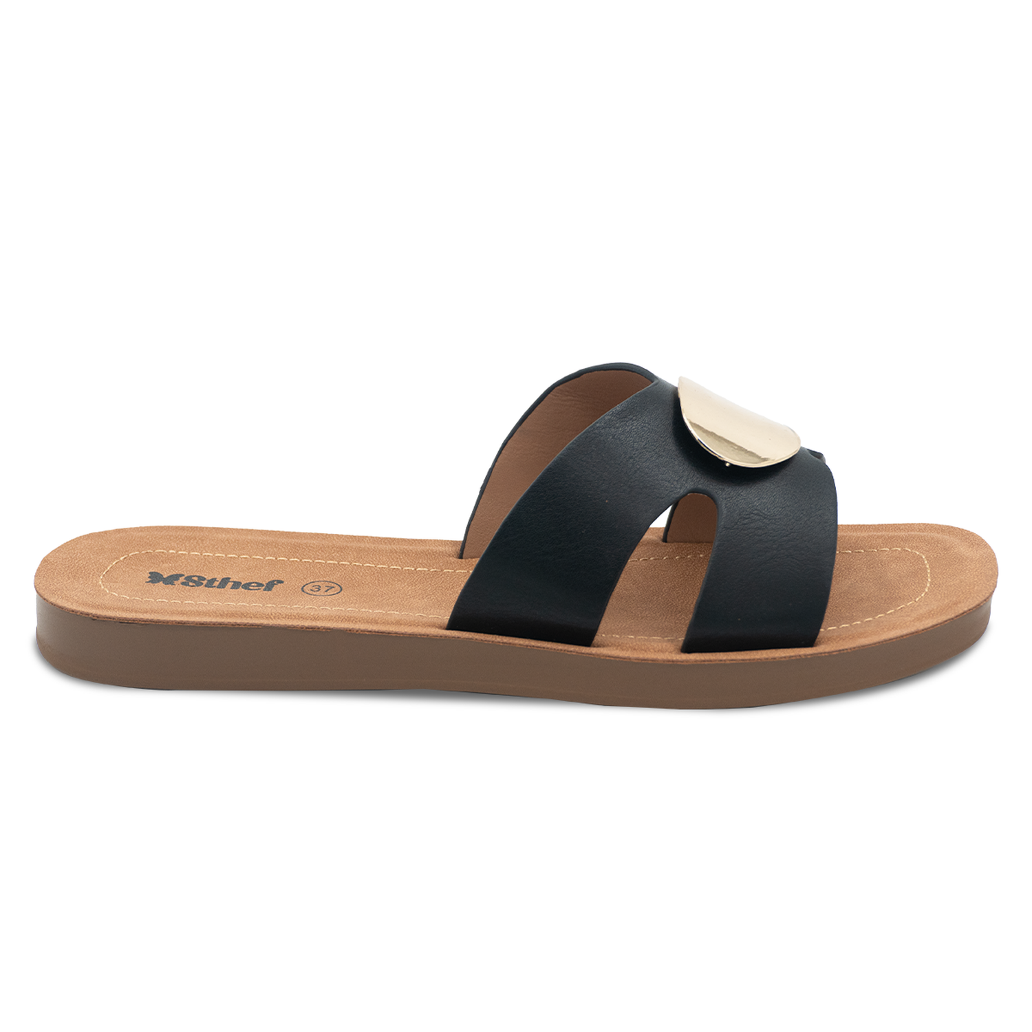 SANDALIA MUJER STHEF CASUAL NEGRO 8165 NEGRO 1136592 - 2