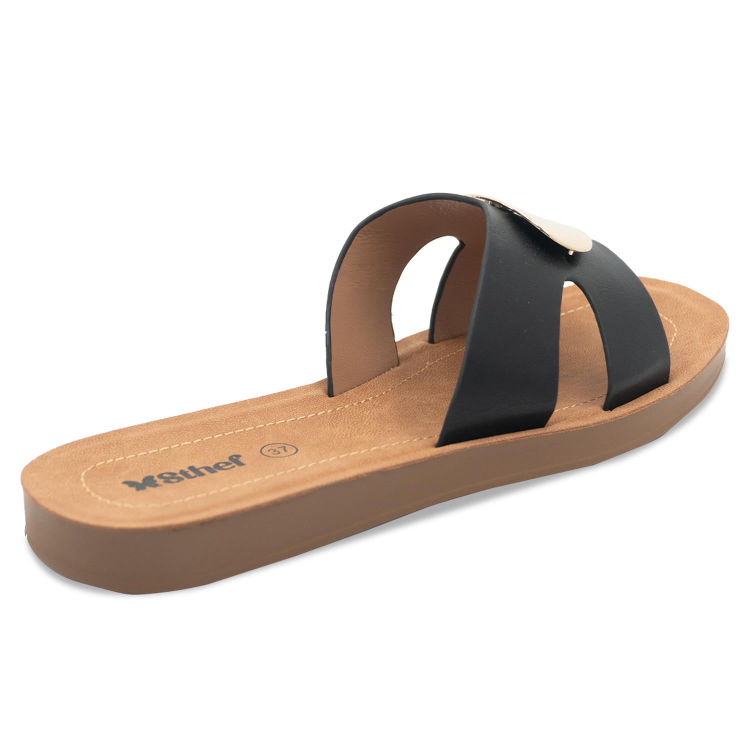 SANDALIA MUJER STHEF CASUAL NEGRO 8165 NEGRO 1136592 - 3