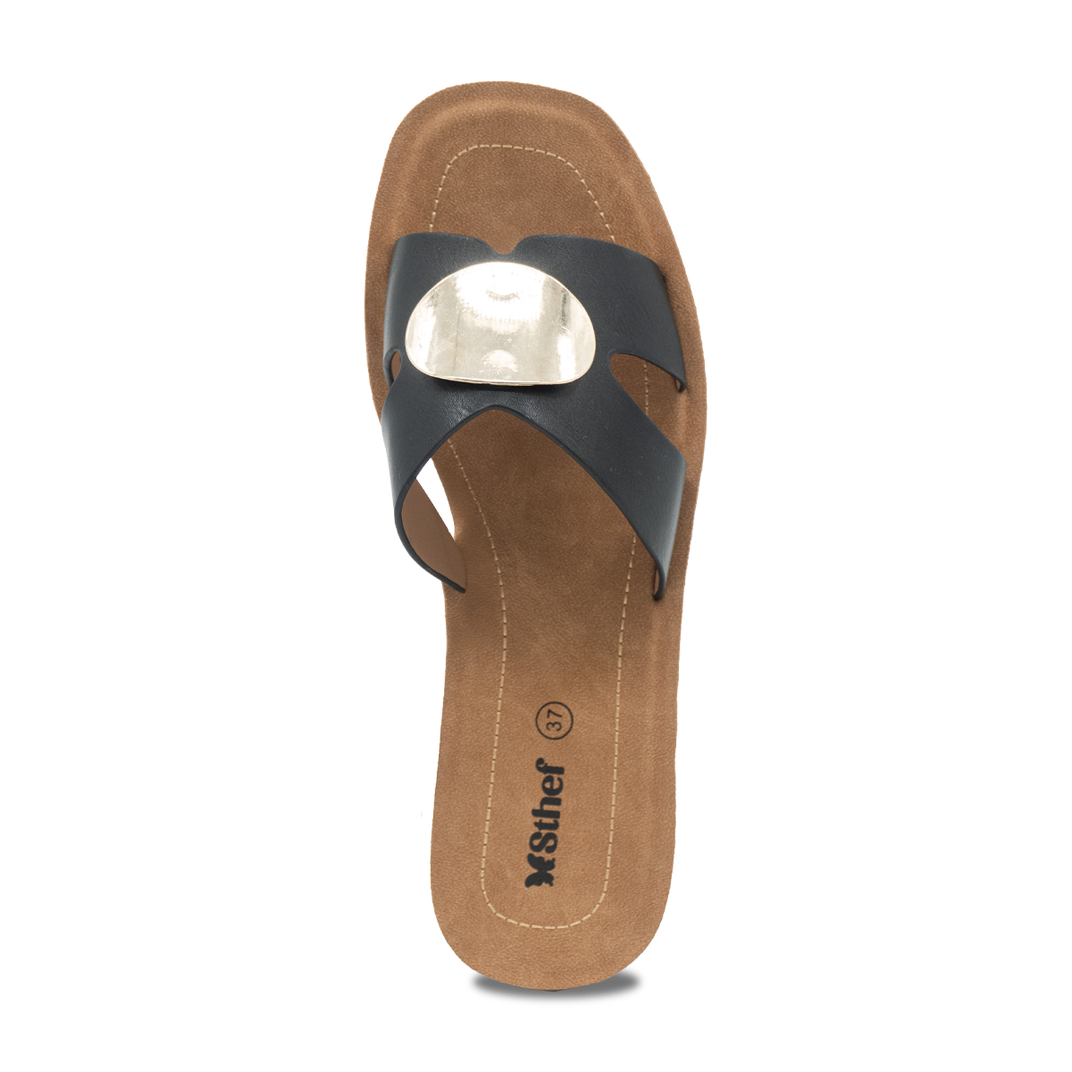SANDALIA MUJER STHEF CASUAL NEGRO 8165 NEGRO 1136592 - 4