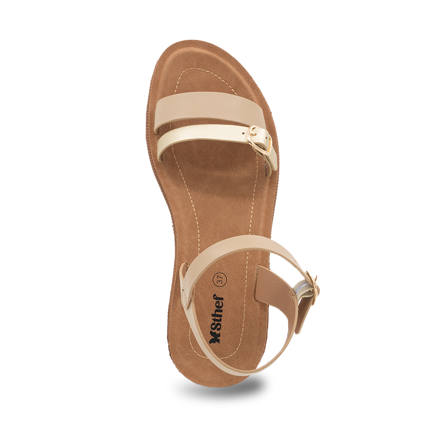 SANDALIA MUJER STHEF CASUAL BEIGE 8164 BEIGE 1136567 - 4