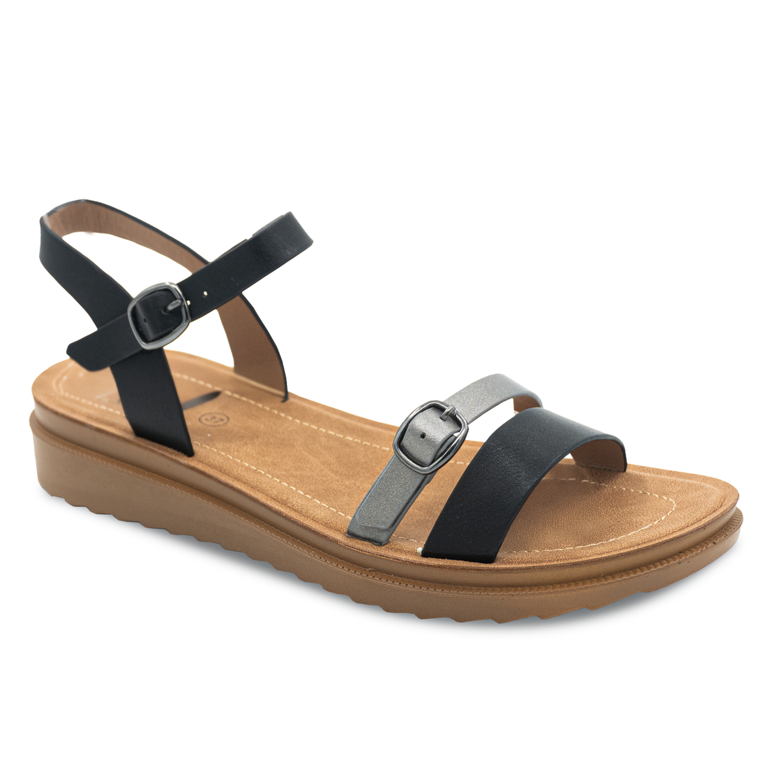 SANDALIA MUJER STHEF CASUAL NEGRO 8164 - 1
