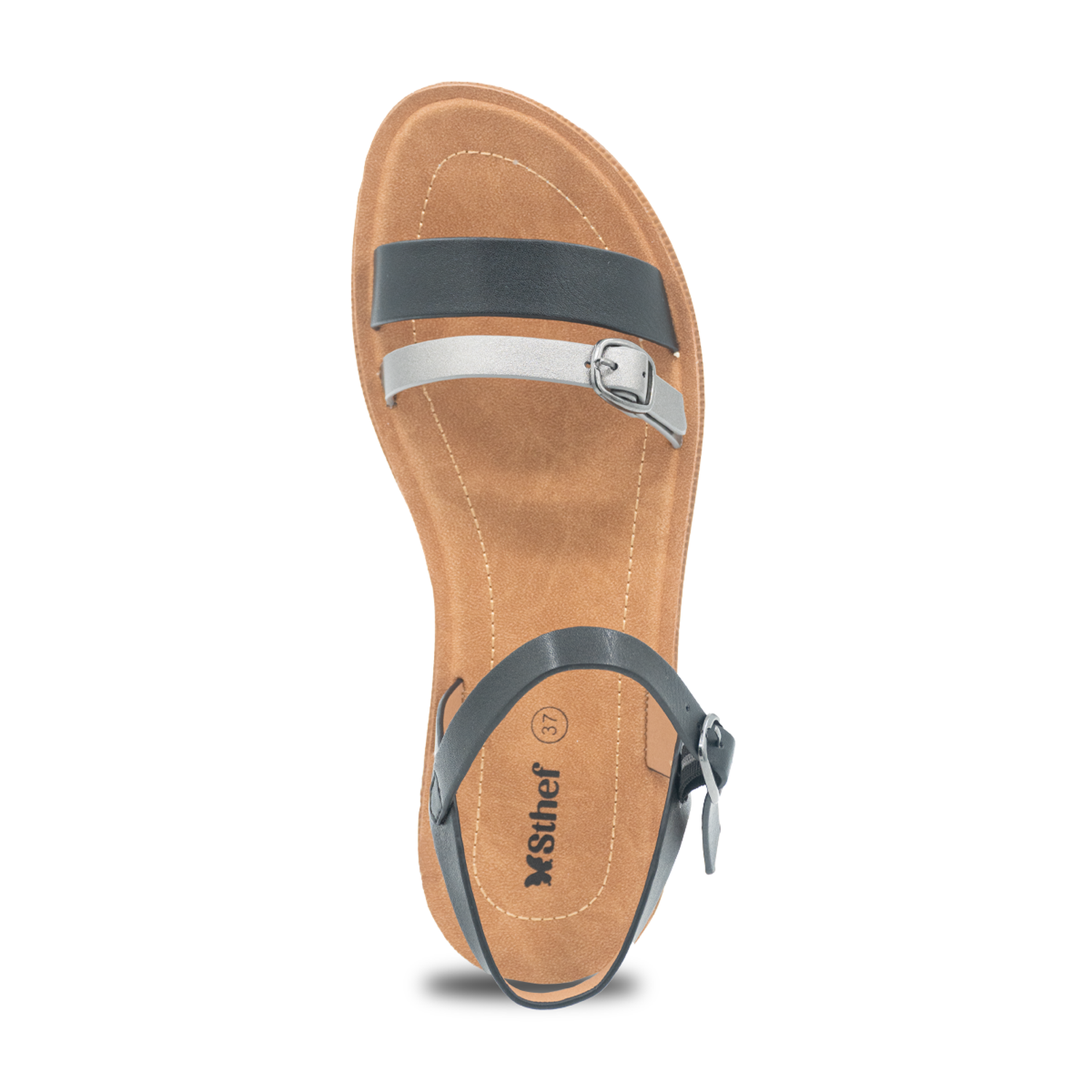 SANDALIA MUJER STHEF CASUAL NEGRO 8164 NEGRO 1136579 - 4