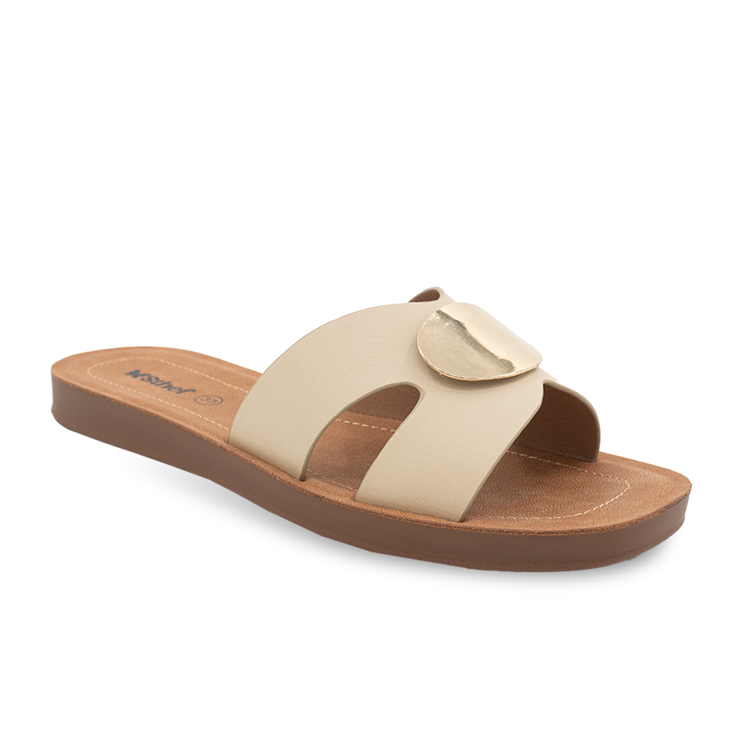 SANDALIA MUJER STHEF CASUAL BEIGE 8165 - 1