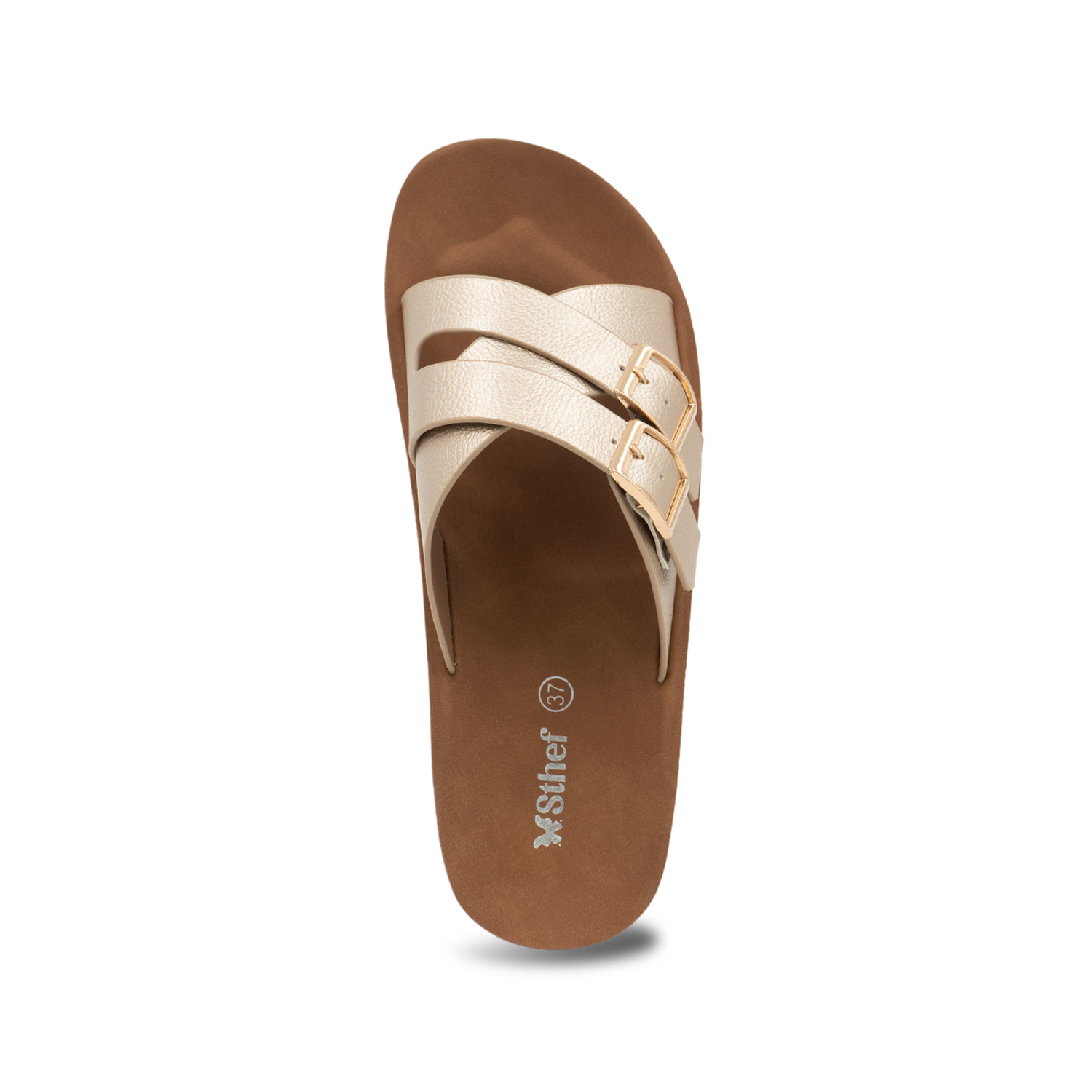 SANDALIA MUJER STHEF CASUAL DORADO 8166 DORADO 1136602 - 4