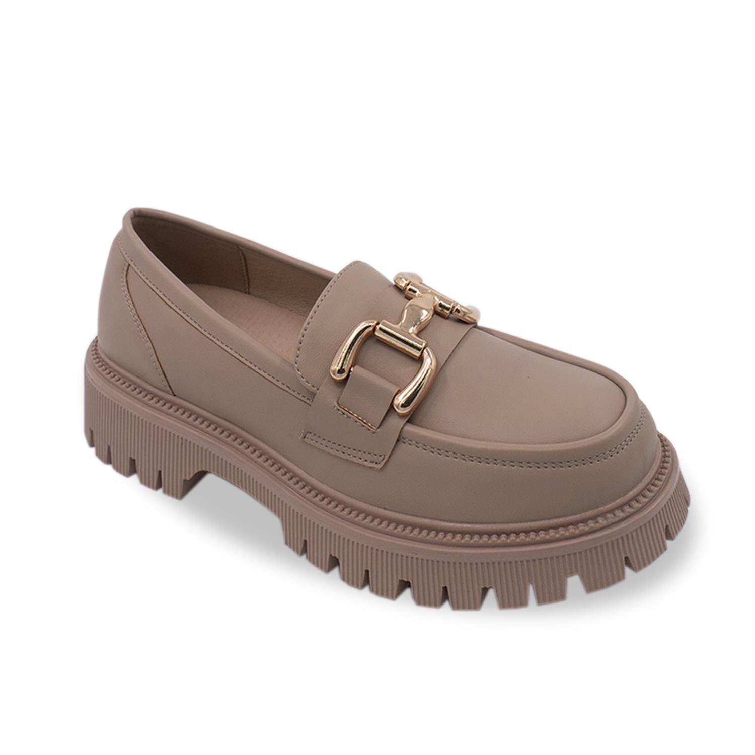 MOCASIN MUJER STHEF BEIGE 7629 - 1