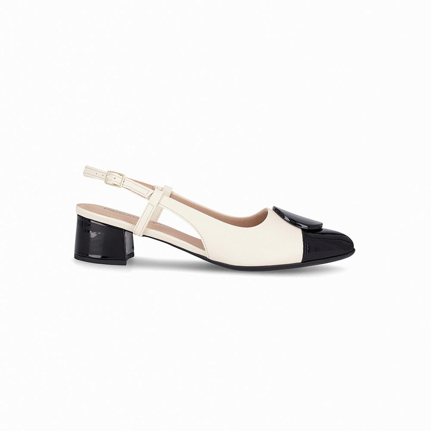 ZAPATO MUJER PICCADILLY VESTIR OFF WHITE/PRETO 73908500000001 COLOR 1134244 - 2