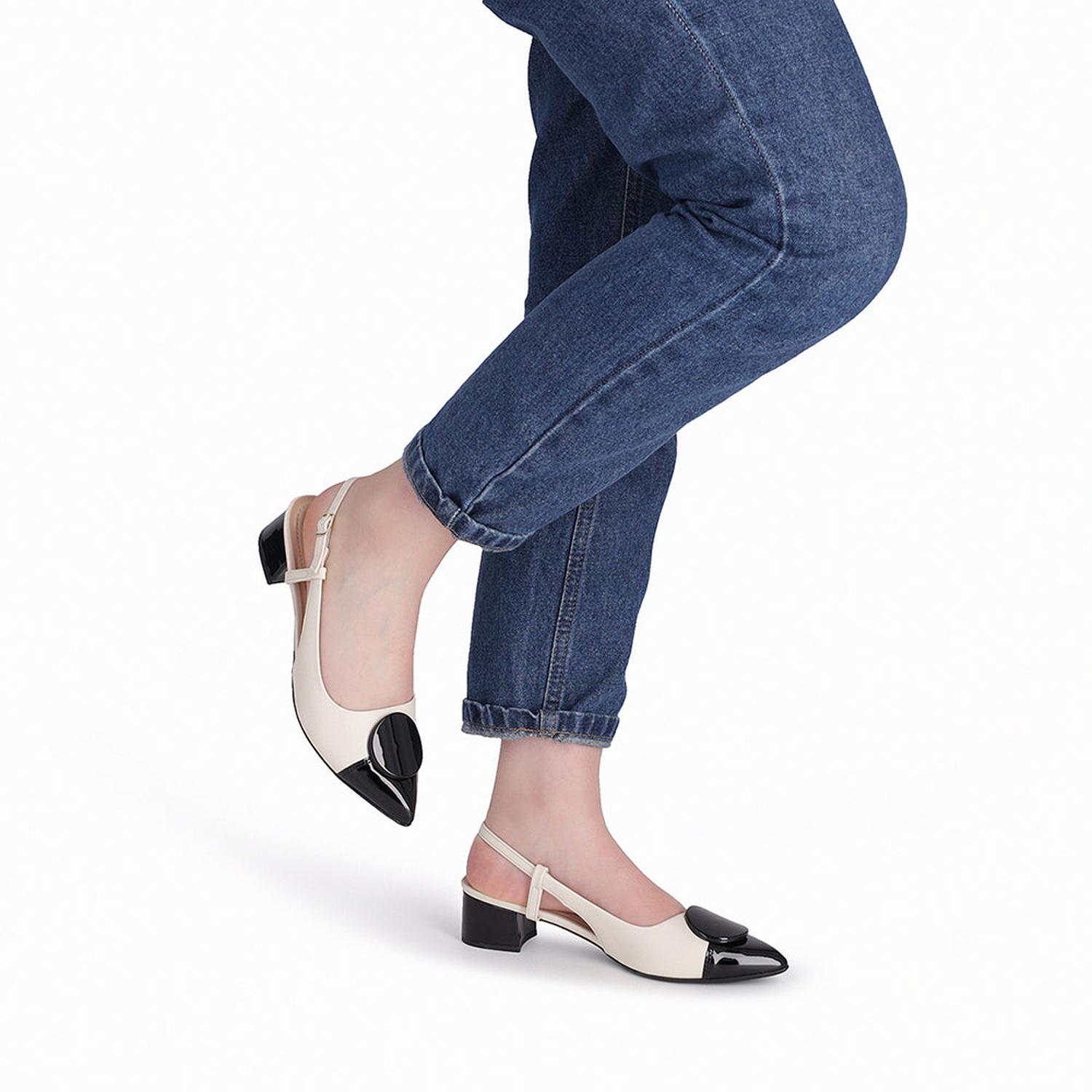ZAPATO MUJER PICCADILLY VESTIR OFF WHITE/PRETO 73908500000001 COLOR 1134244 - 6