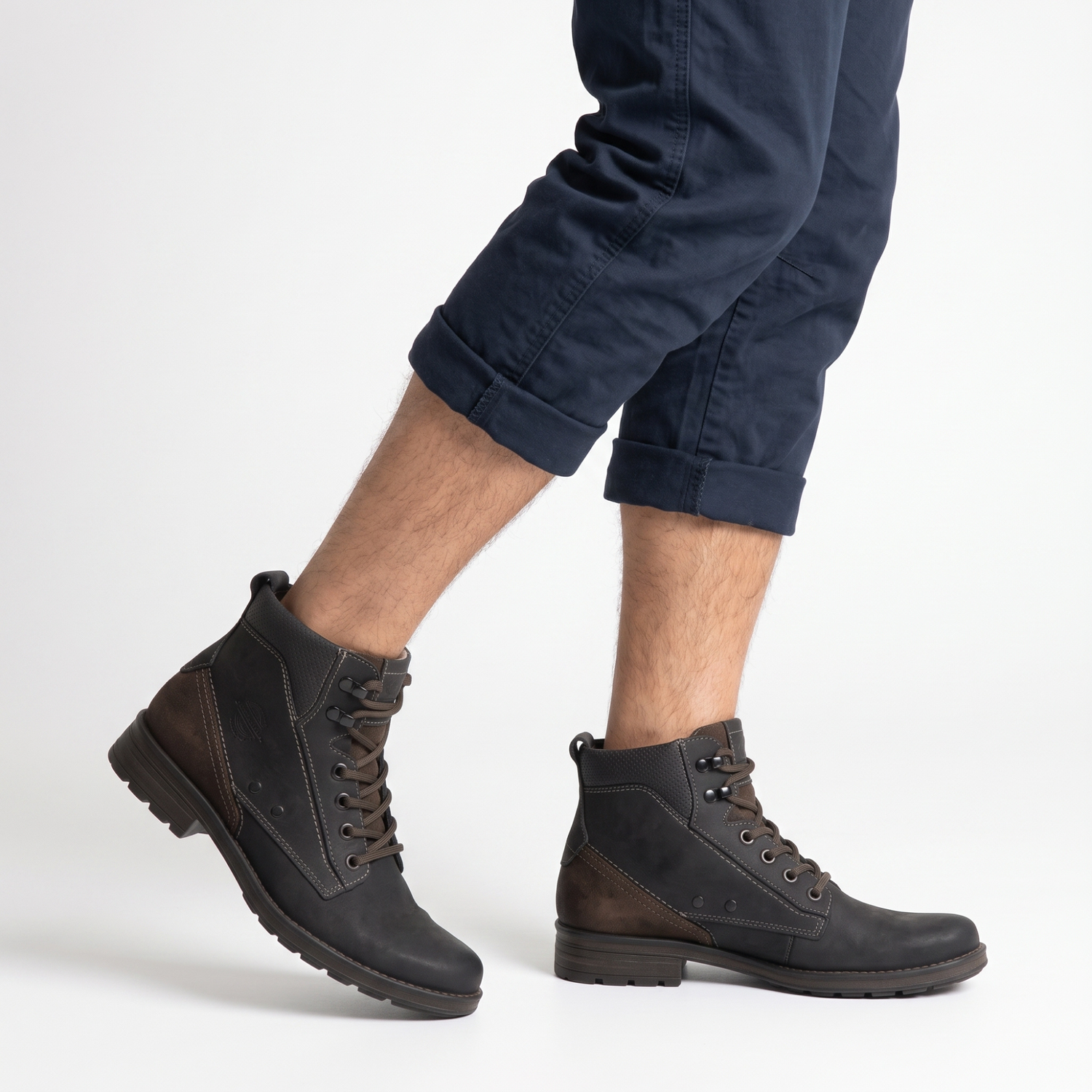 BOTIN HOMBRE PEGADA CUERO COFFE 181301-08 COLOR 1075763 - 3
