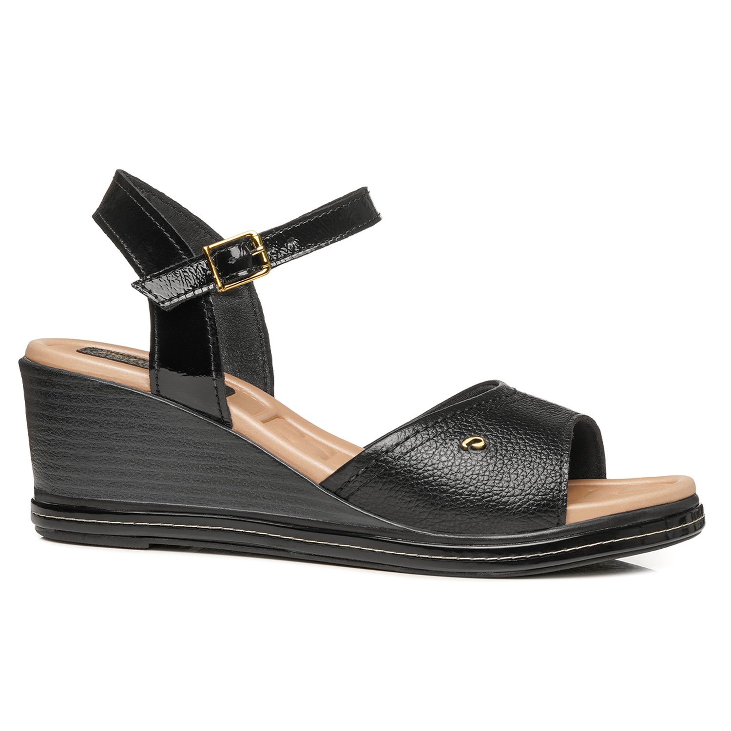SANDALIA MUJER PEGADA CASUAL PRETO 233952-04 NEGRO 1144292 - 1