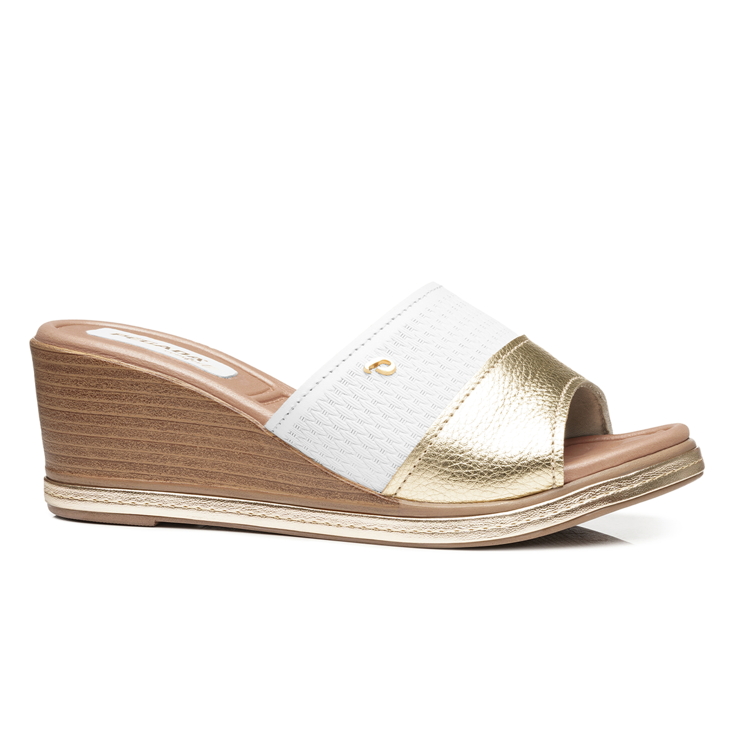 SANDALIA MUJER PEGADA CASUAL OURO/MILK 233951-01 - 1