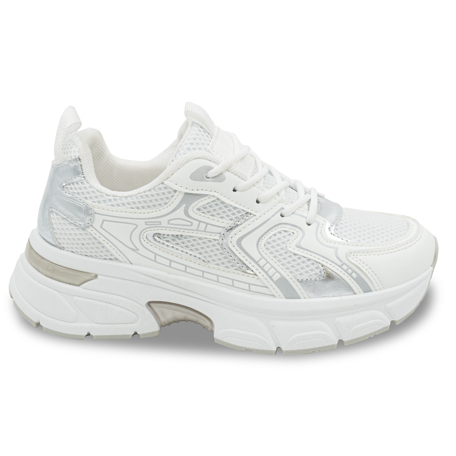ZAPATILLA MUJER STHEF CASUAL BLANCO/PLATA 8264 BLANCO 1144084 - 2