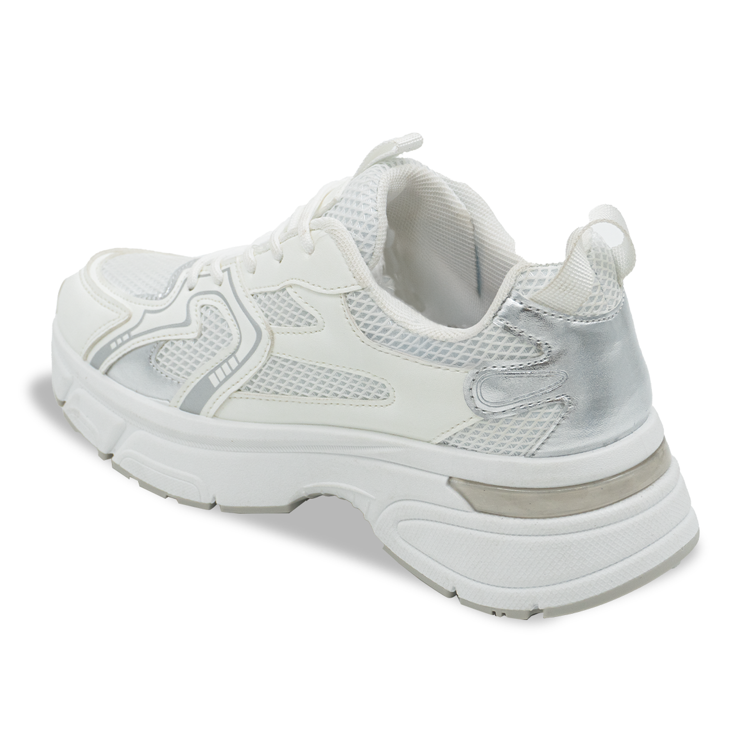 ZAPATILLA MUJER STHEF CASUAL BLANCO/PLATA 8264 BLANCO 1144084 - 4