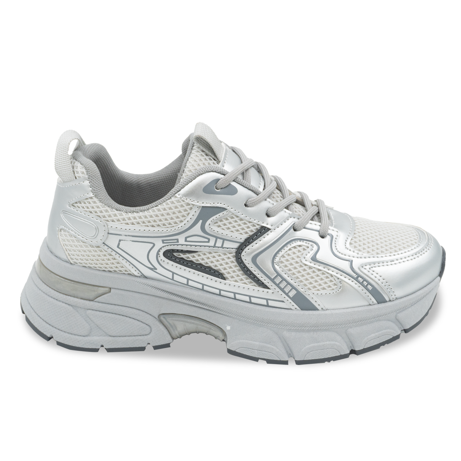 ZAPATILLA MUJER STHEF CASUAL PLATA 8264 PLATEADO 1144083 - 2
