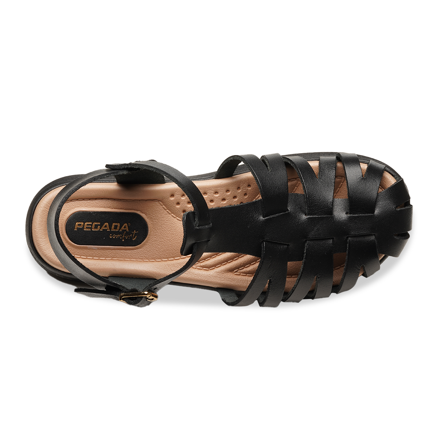 SANDALIA MUJER PEGADA CASUAL PRETO 232820-05 NEGRO 1144259 - 4