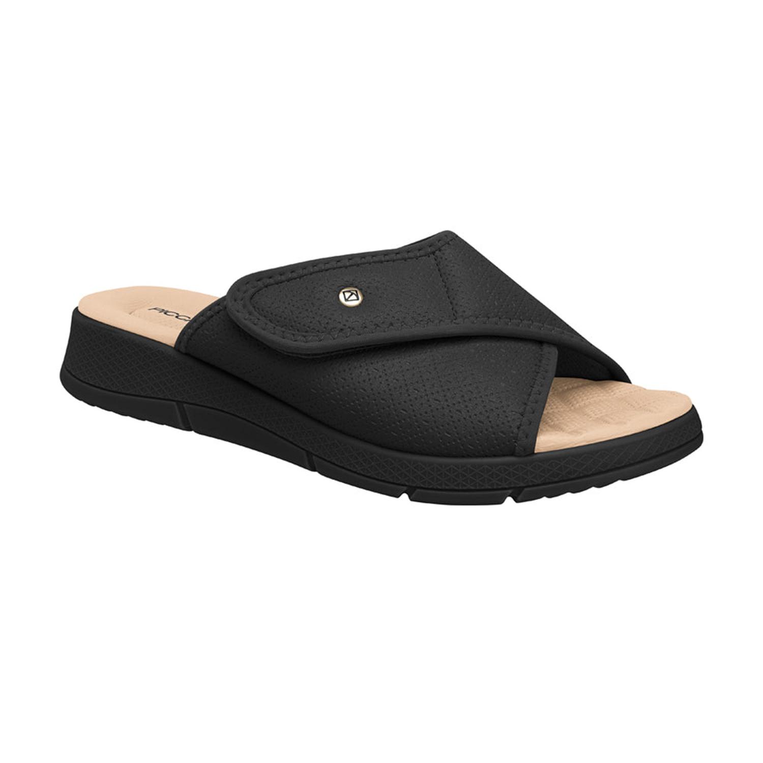 SANDALIA ESPOLON PICCADILLY CASUAL PRETO 57101200000005 - 1
