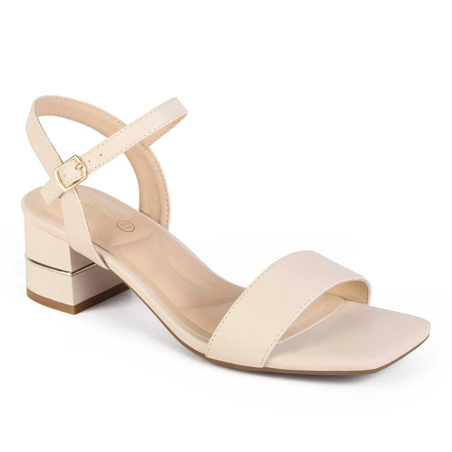 SANDALIA MUJER STHEF VESTIR OFF WHITE 8026 - 1