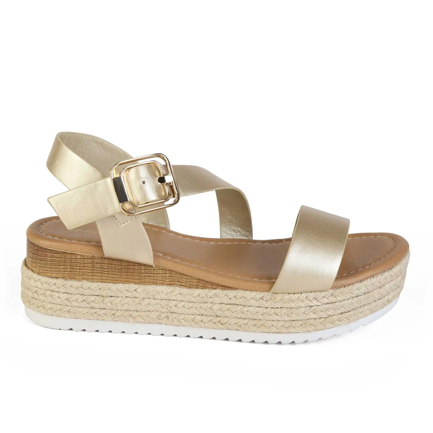 SANDALIA MUJER STHEF CASUAL DORADO 8043 DORADO 1123237 - 2
