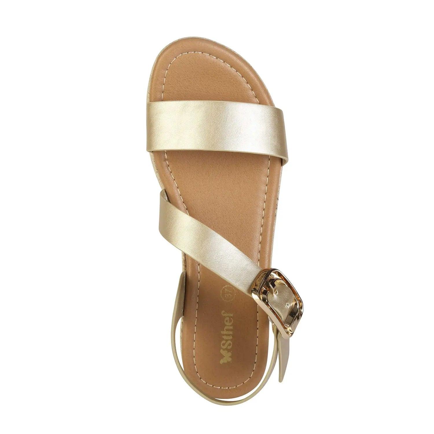 SANDALIA MUJER STHEF CASUAL DORADO 8043 DORADO 1123237 - 4