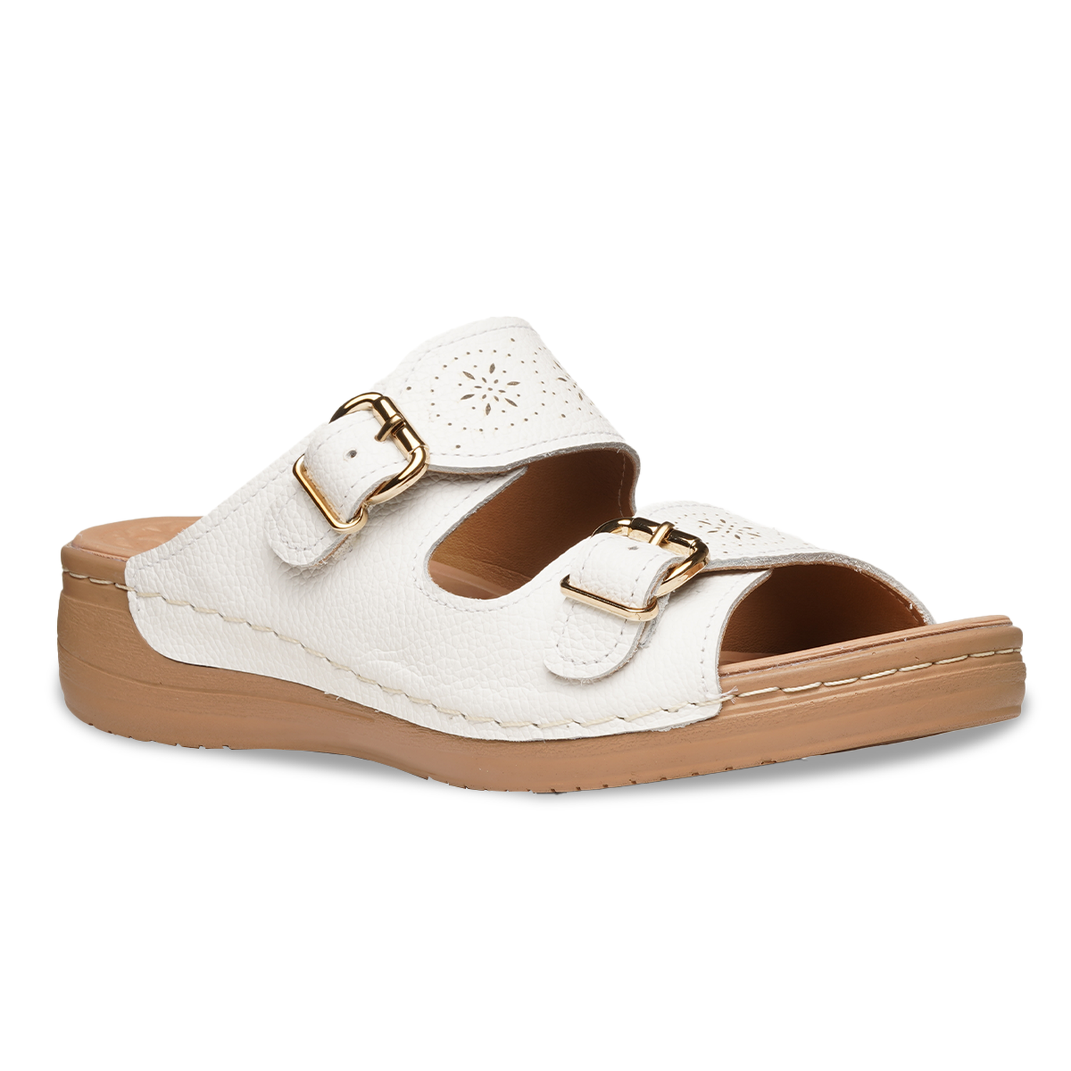 SANDALIA MUJER PEGADA CASUAL BRANCO 233816-01 BLANCO 1144267 - 1