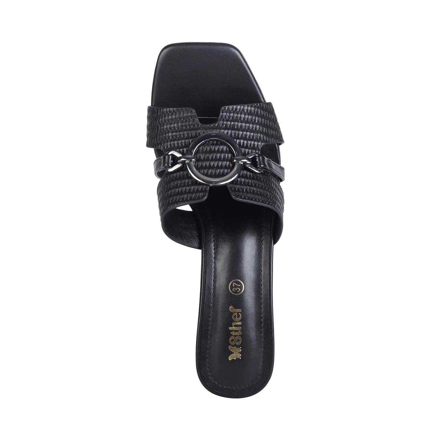 SANDALIA MUJER STHEF VESTIR NEGRO 8045 NEGRO 1123255 - 4