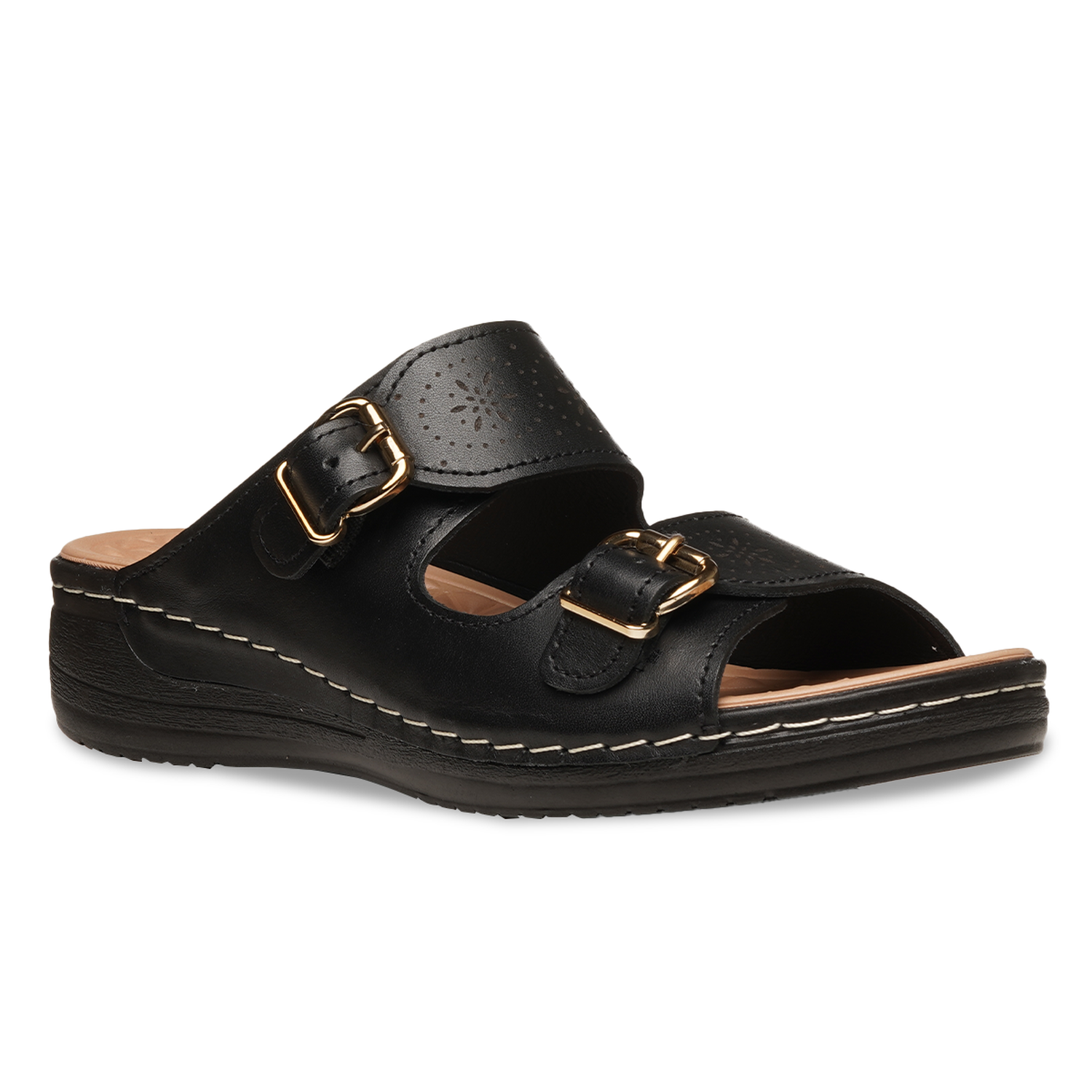 SANDALIA MUJER PEGADA CASUAL PRETO 233816-05 NEGRO 1144273 - 2