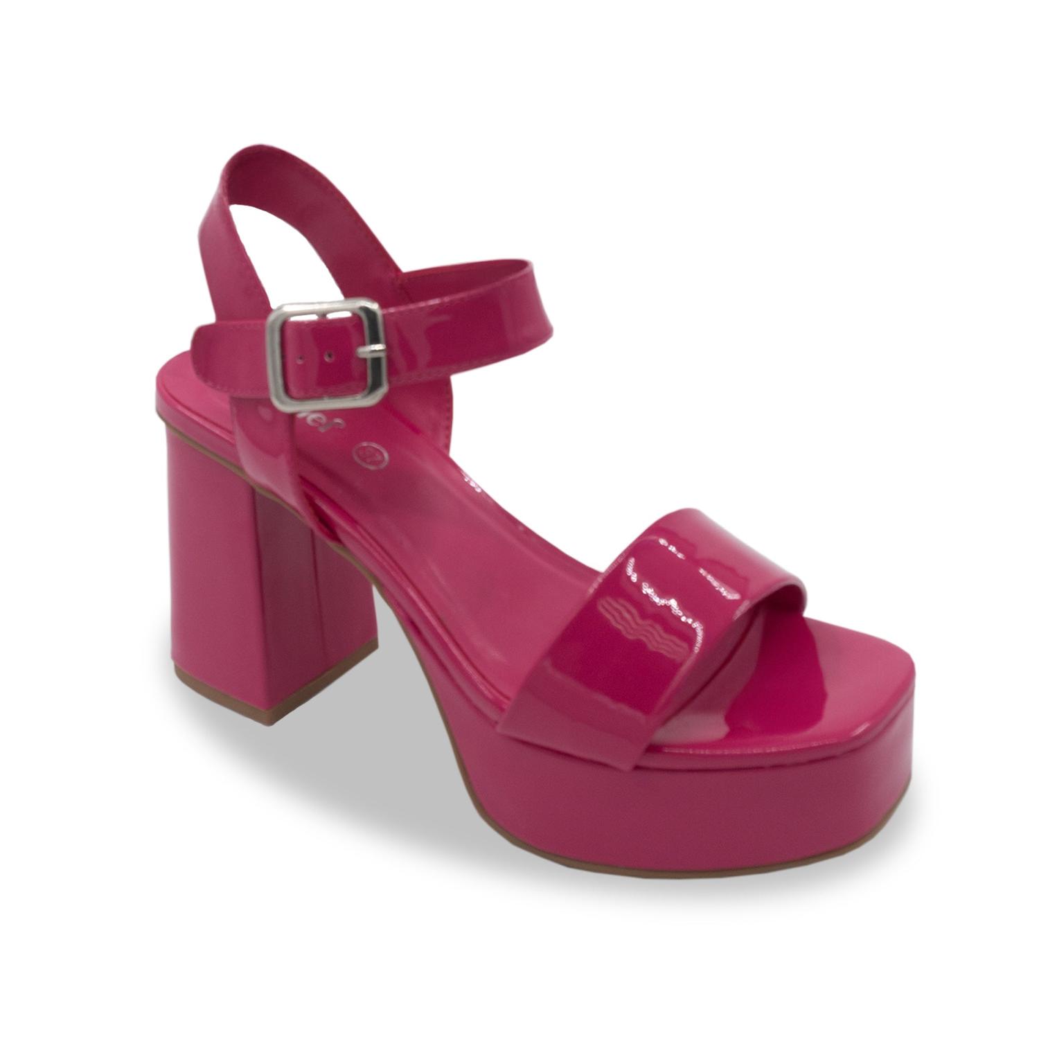 SANDALIA MUJER STHEF VESTIR FUCSIA 7899 - 1
