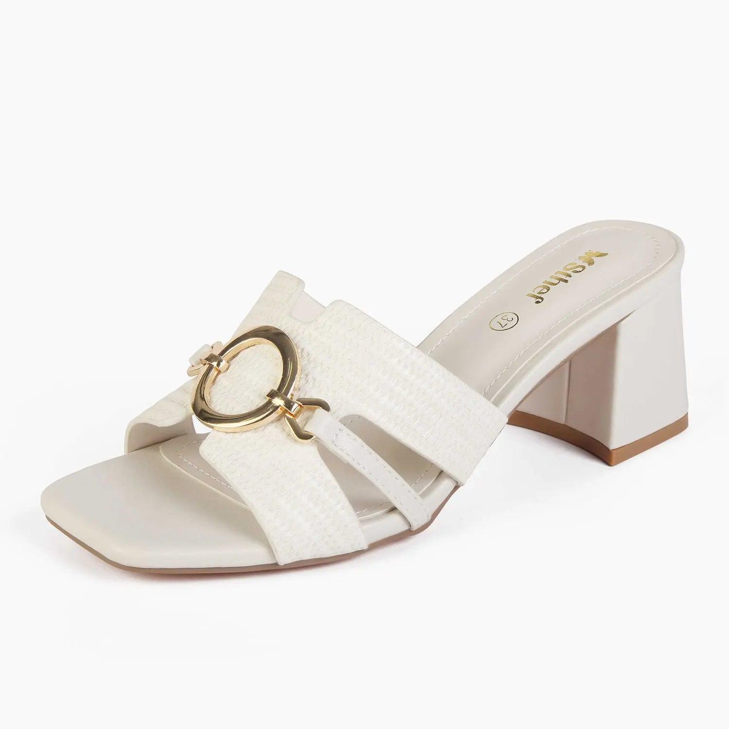 SANDALIA MUJER STHEF VESTIR BLANCO 8045 - 1
