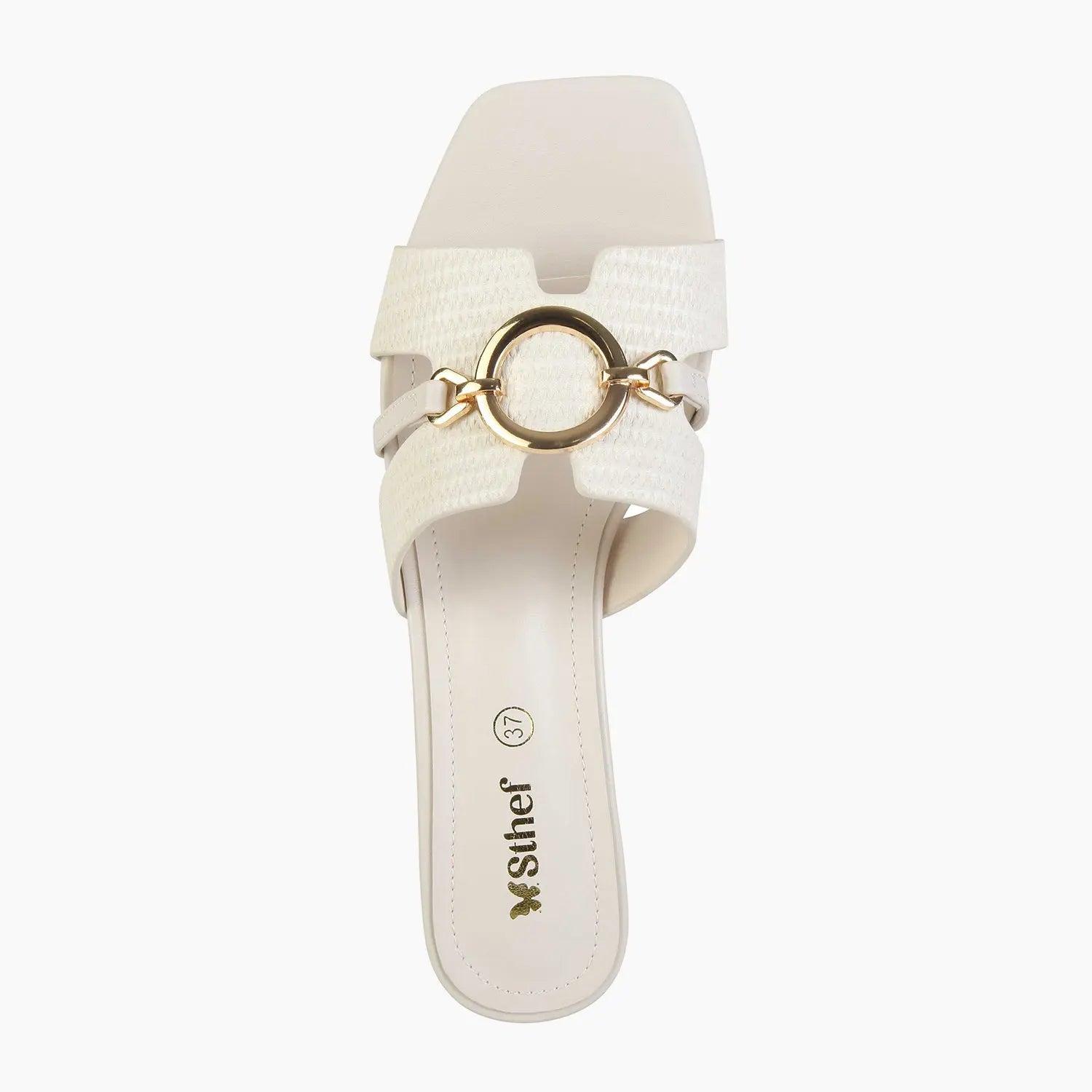 SANDALIA MUJER STHEF VESTIR BLANCO 8045 BLANCO 1123259 - 4