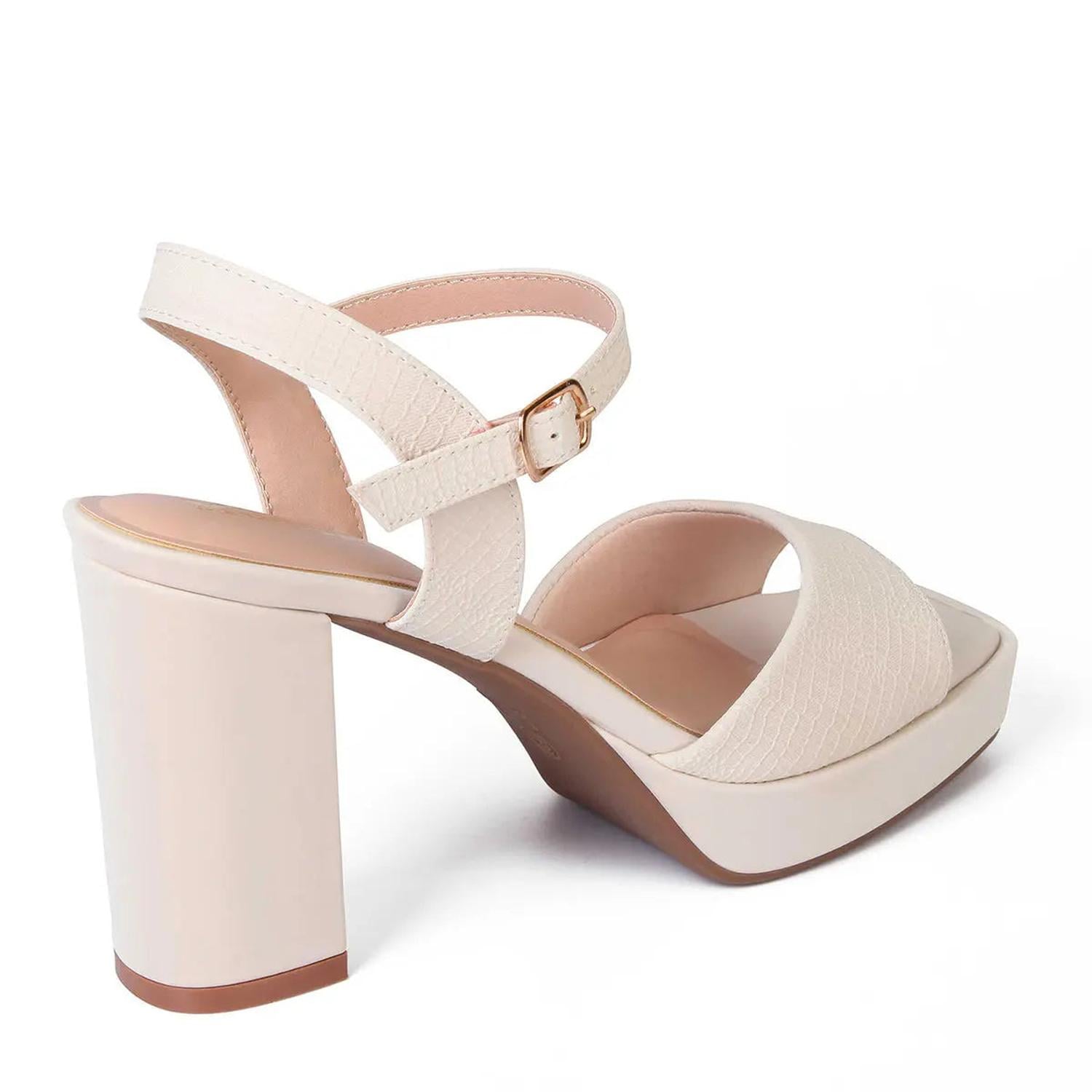 SANDALIA MUJER STHEF VESTIR OFF WHITE 8025 BLANCO 1123065 - 3