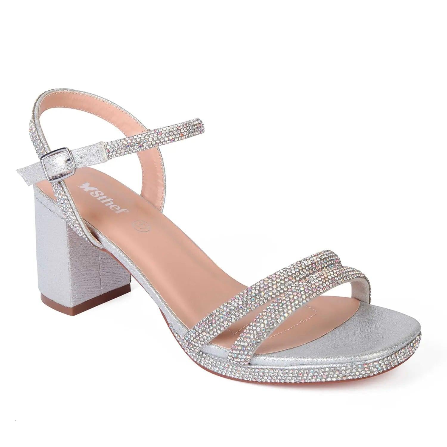 SANDALIA MUJER STHEF FIESTA PLATA 7995 - 1