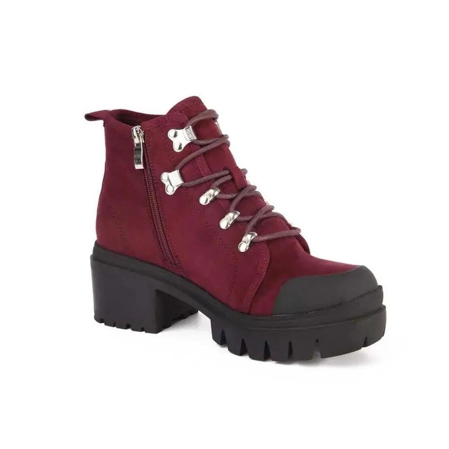 BOTAS Y BOTINES MUJER 7430 BURGUNDY-STHEF - 1