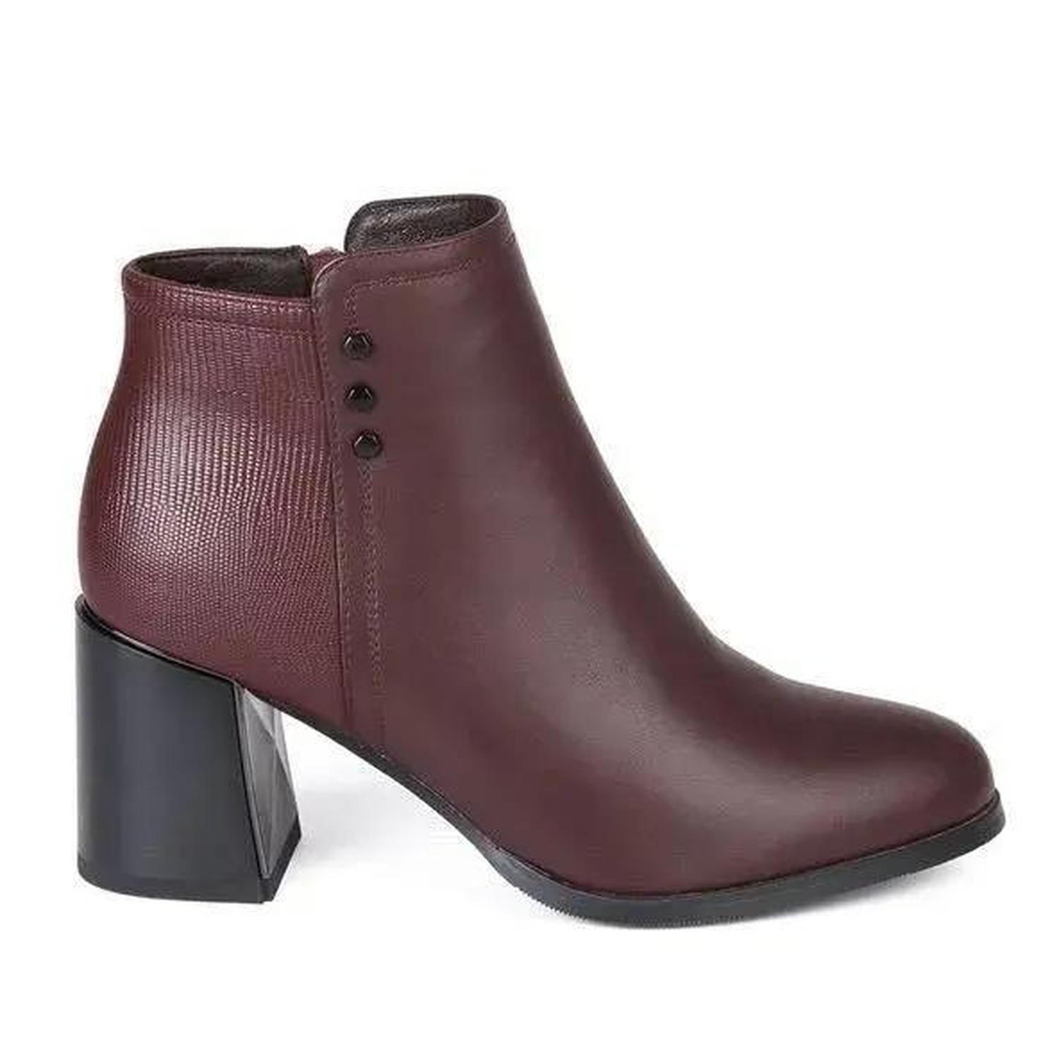 BOTIN MUJER STHEF VESTIR BURGUNDY 7946 - 1