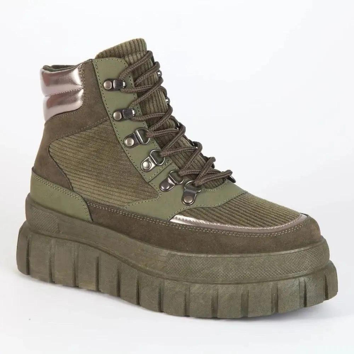BOTIN MUJER STHEF CASUAL OLIVO 7663 COLOR 1098294 - 4