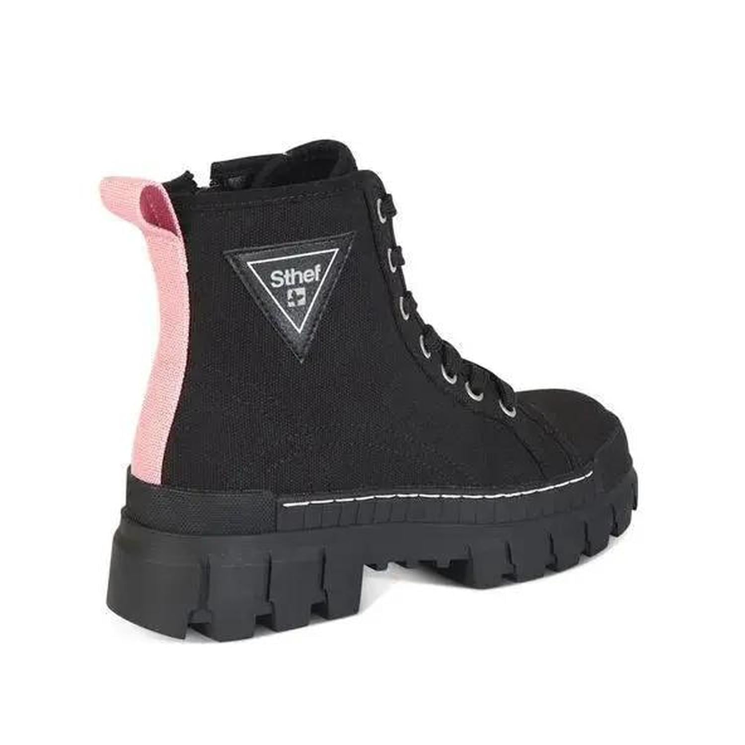 BOTIN MUJER STHEF CASUAL NEGRO 7608 COLOR 1090841 - 4