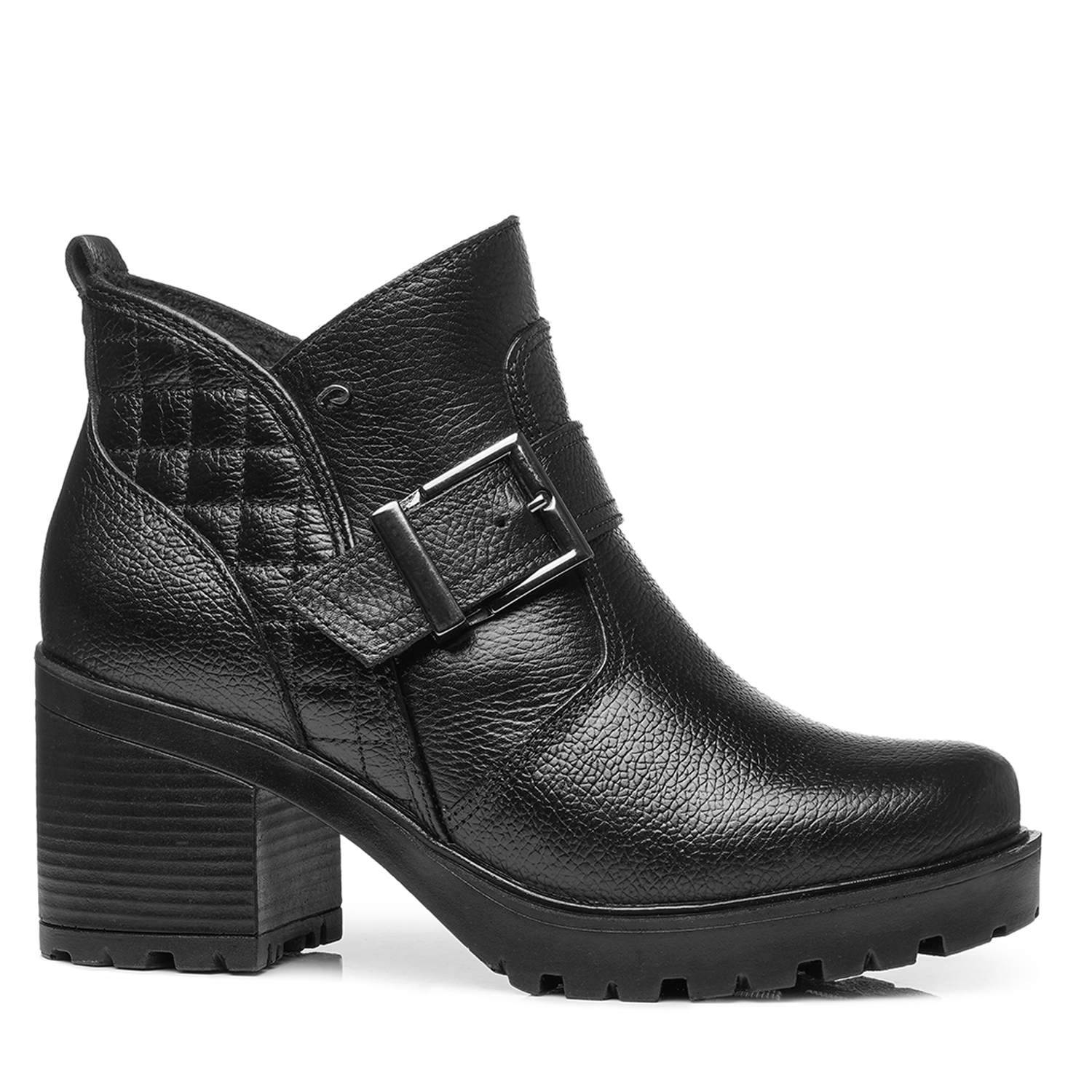 BOTIN MUJER PEGADA CUERO VESTIR PRETO 282604-04 COLOR 1150927 - 2