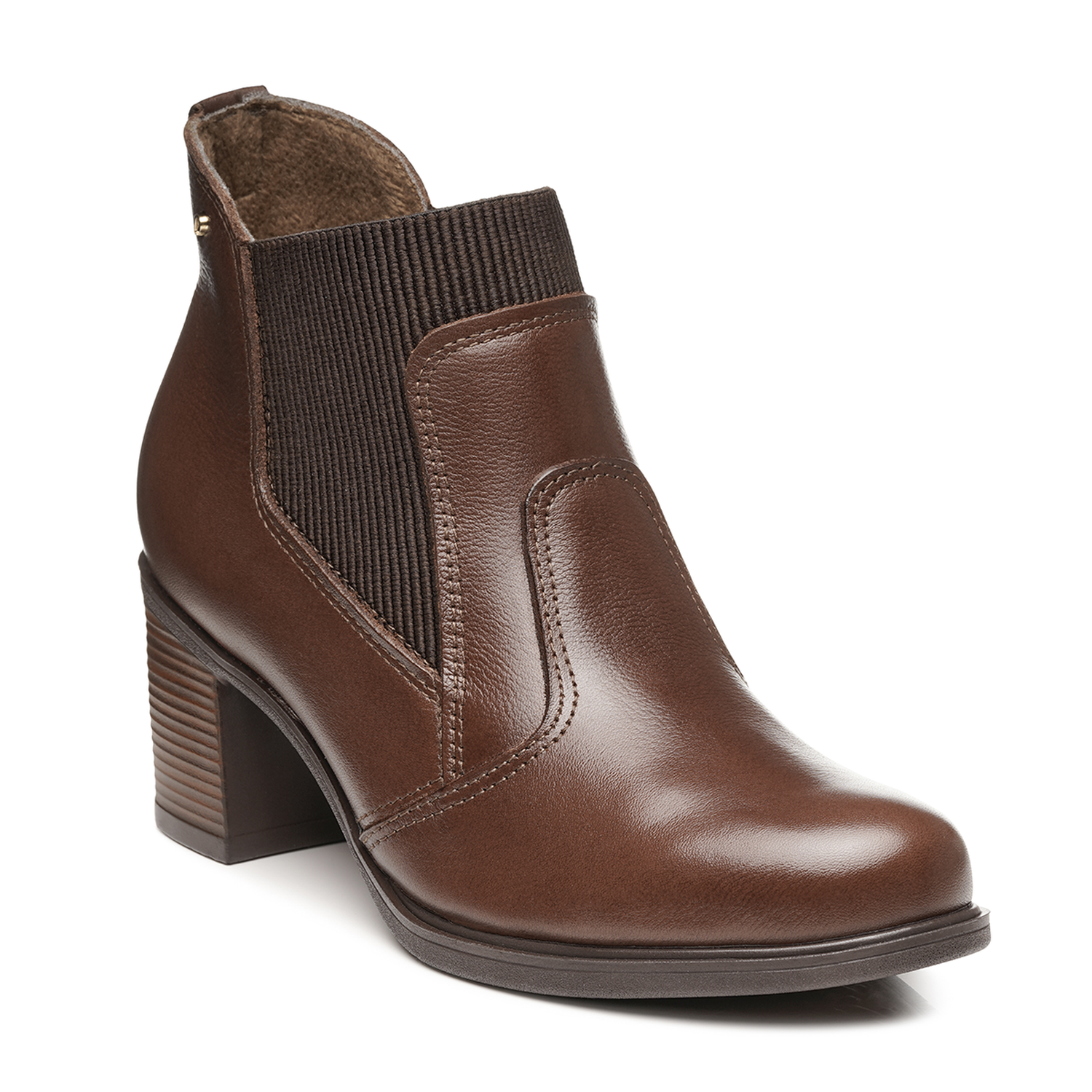 BOTIN MUJER PEGADA CUERO VESTIR PINHAO 280403-02 - 1