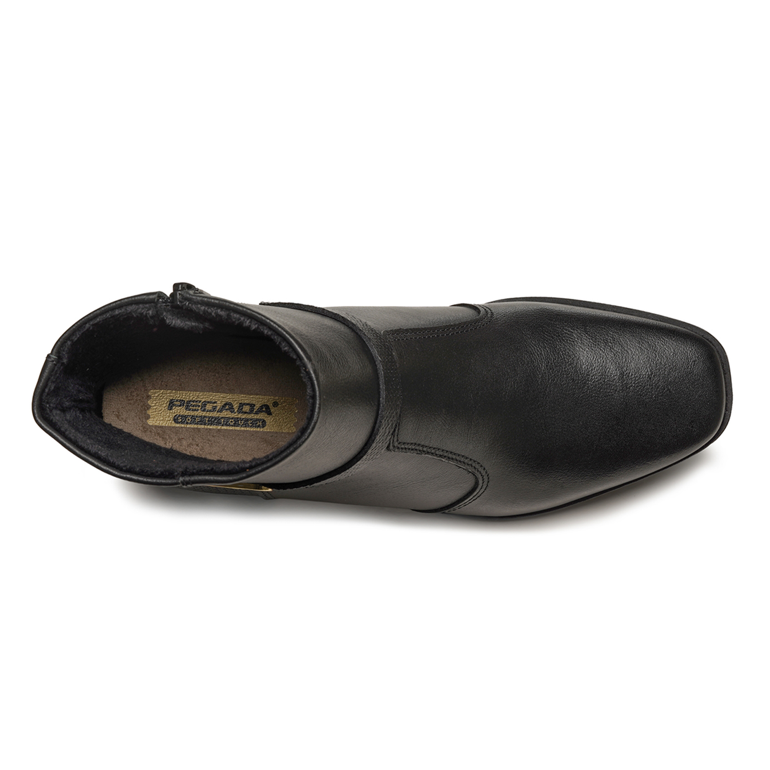 BOTIN MUJER PEGADA CUERO VESTIR PRETO 282355-04 COLOR 1150901 - 4