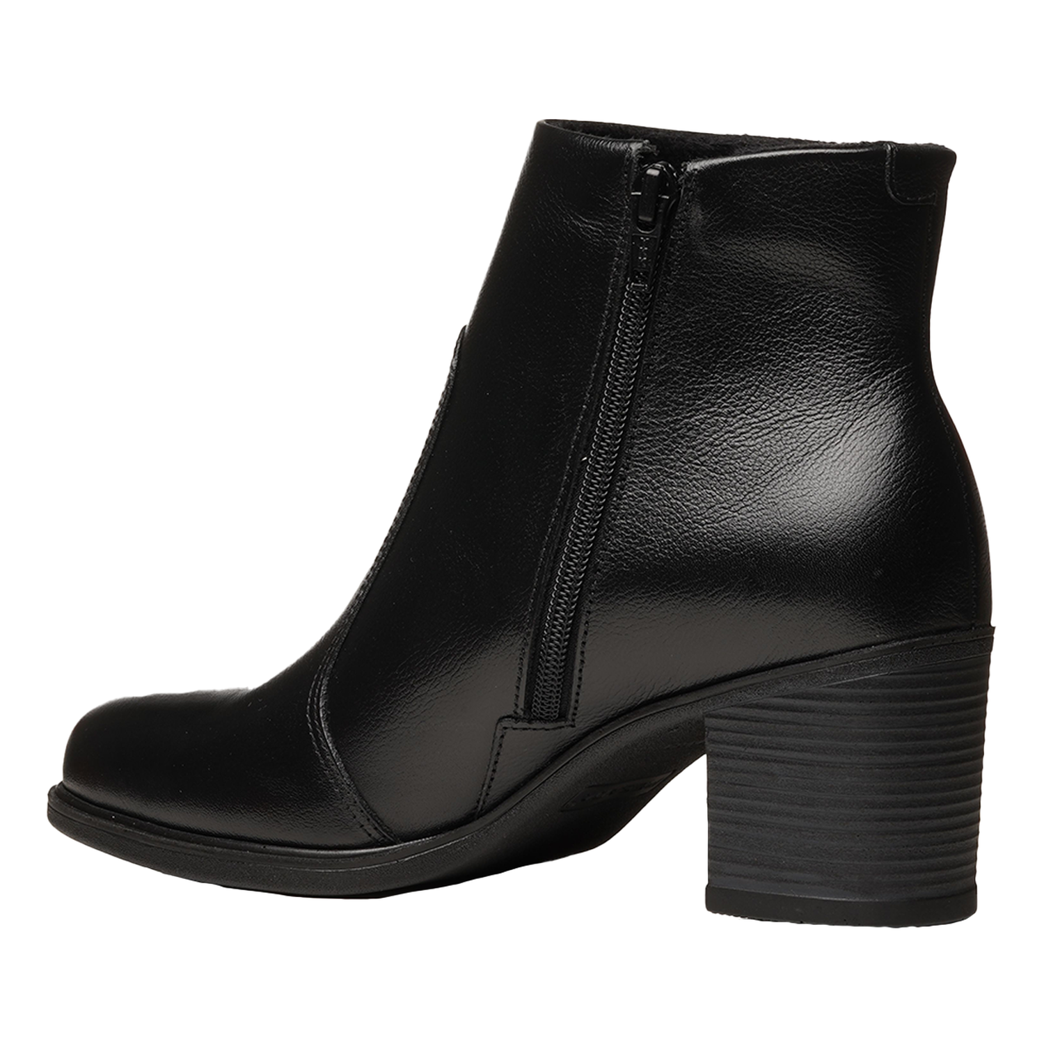 BOTIN MUJER PEGADA CUERO VESTIR PRETO 280406-03 COLOR 1150799 - 3