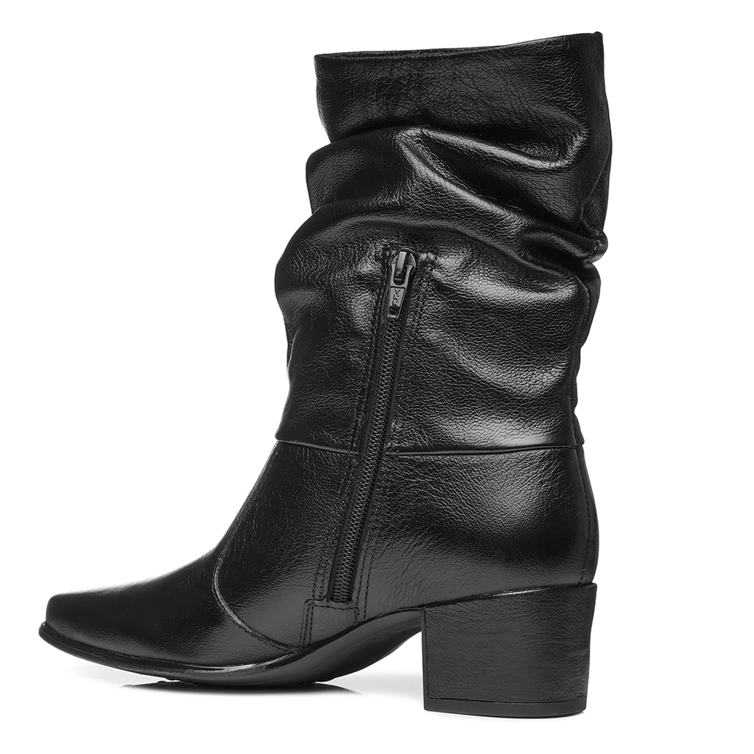 BOTIN MUJER PEGADA CUERO VESTIR PRETO 280901-02 COLOR 1150790 - 3