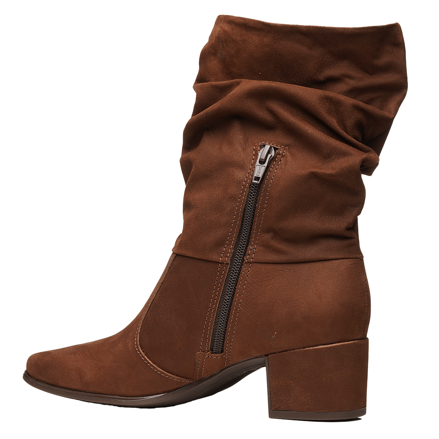 BOTIN MUJER PEGADA CUERO VESTIR CASTANHO 280901-05 COLOR 1150838 - 2
