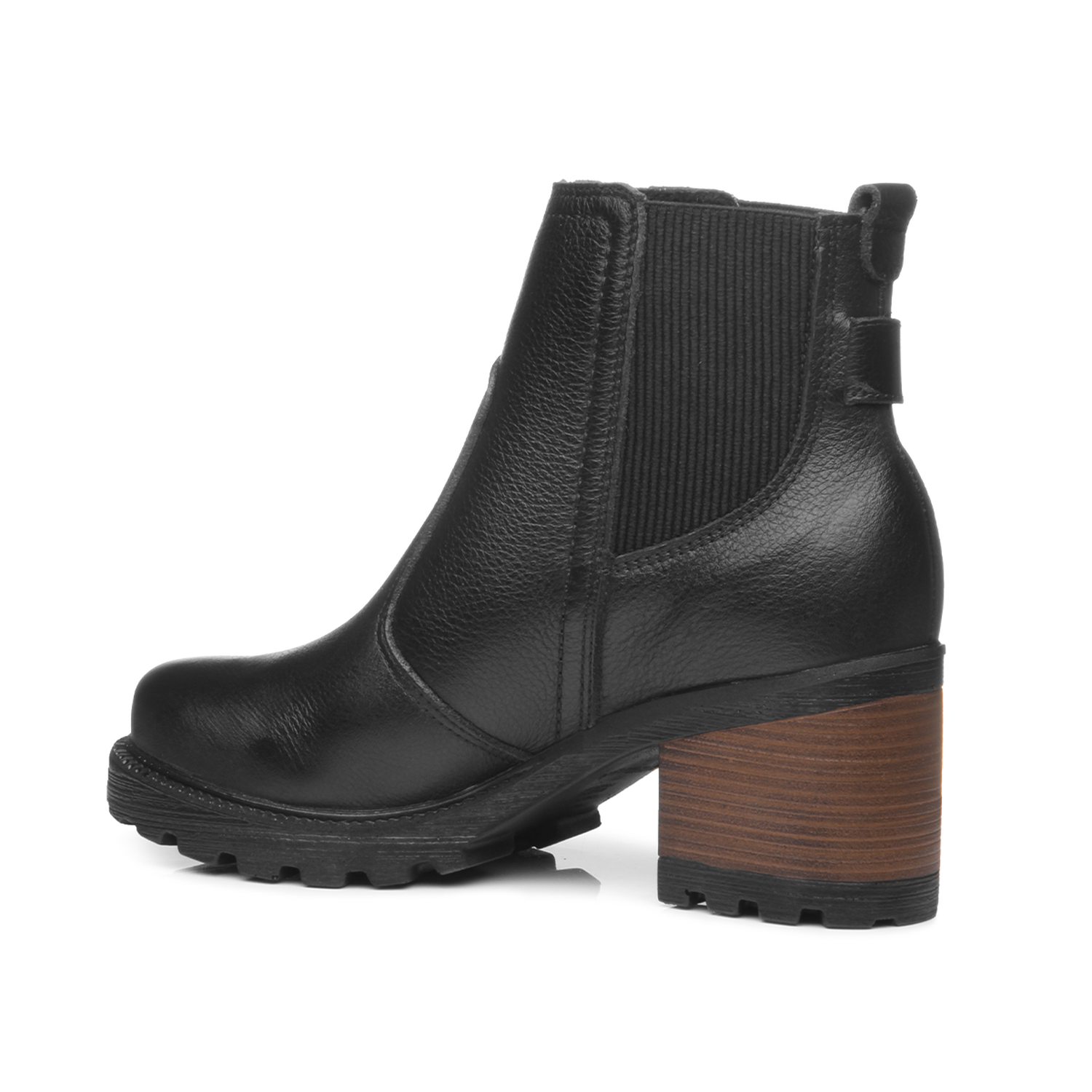 BOTIN MUJER PEGADA CUERO CASUAL PRETO 281309-05 COLOR 1121872 - 3