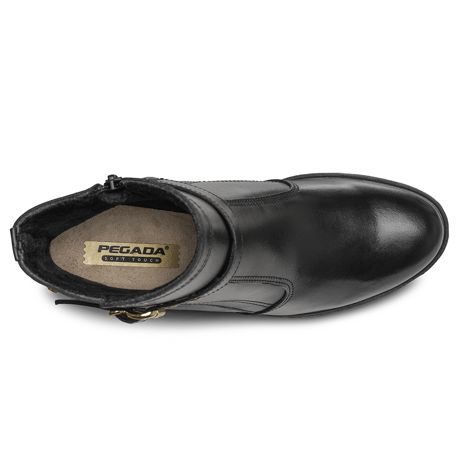 BOTIN MUJER PEGADA CUERO VESTIR PRETO 280401-03 COLOR 1135249 - 4