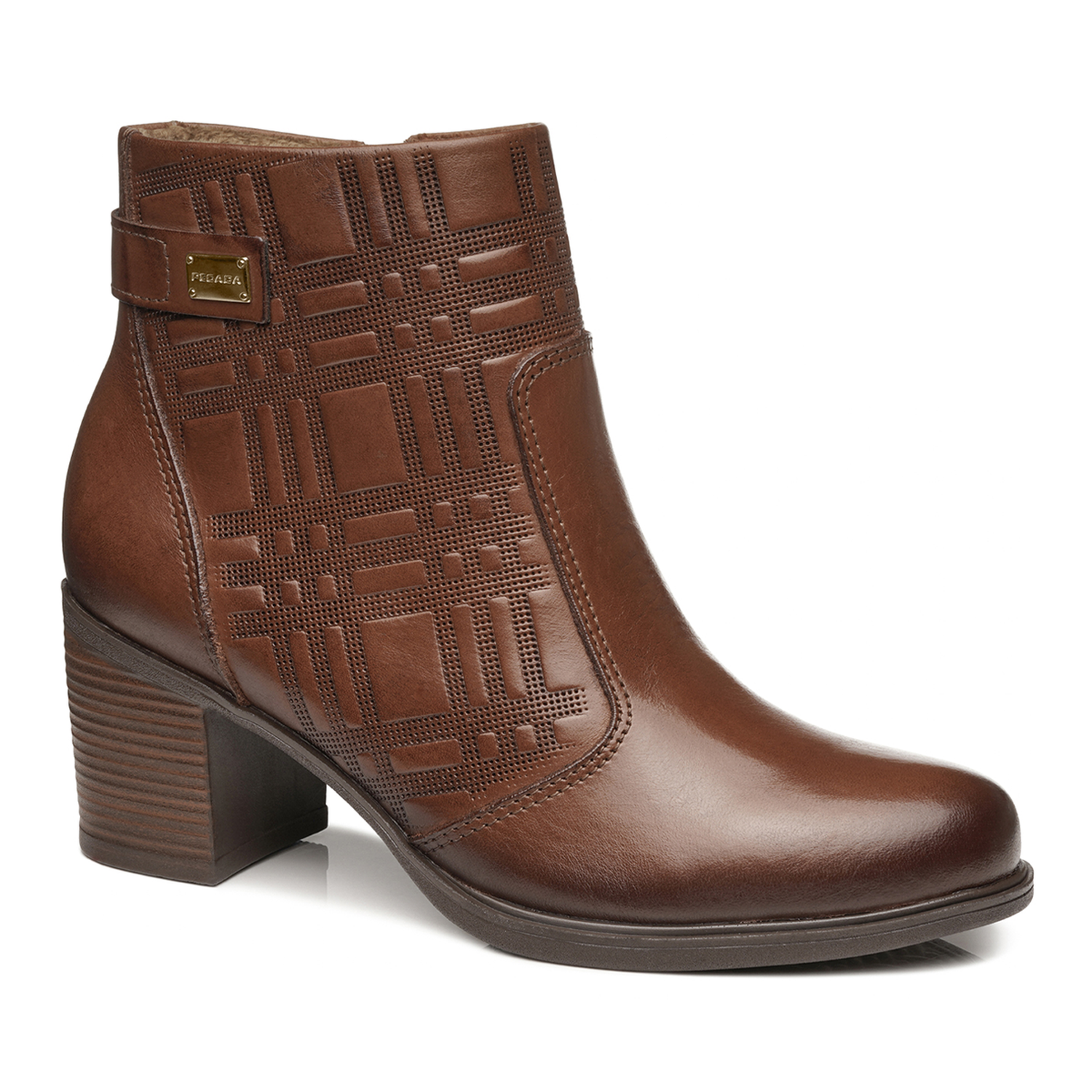 BOTIN MUJER PEGADA CUERO VESTIR PINHAO 280402-02 - 1