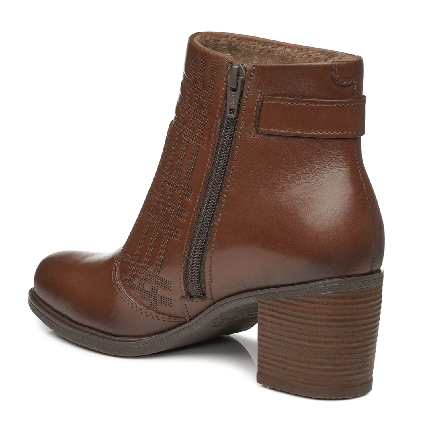 BOTIN MUJER PEGADA CUERO VESTIR PINHAO 280402-02 COLOR 1135254 - 3