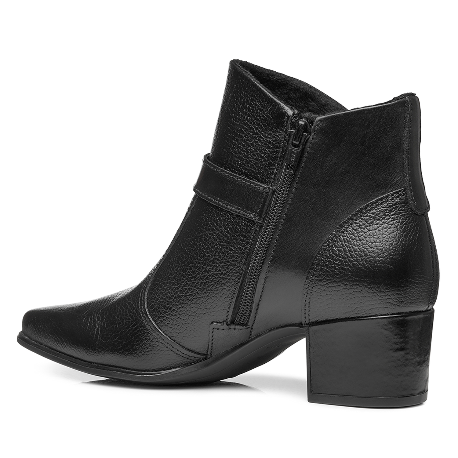 BOTIN MUJER PEGADA CUERO VESTIR PRETO 280902-06 COLOR 1150845 - 2