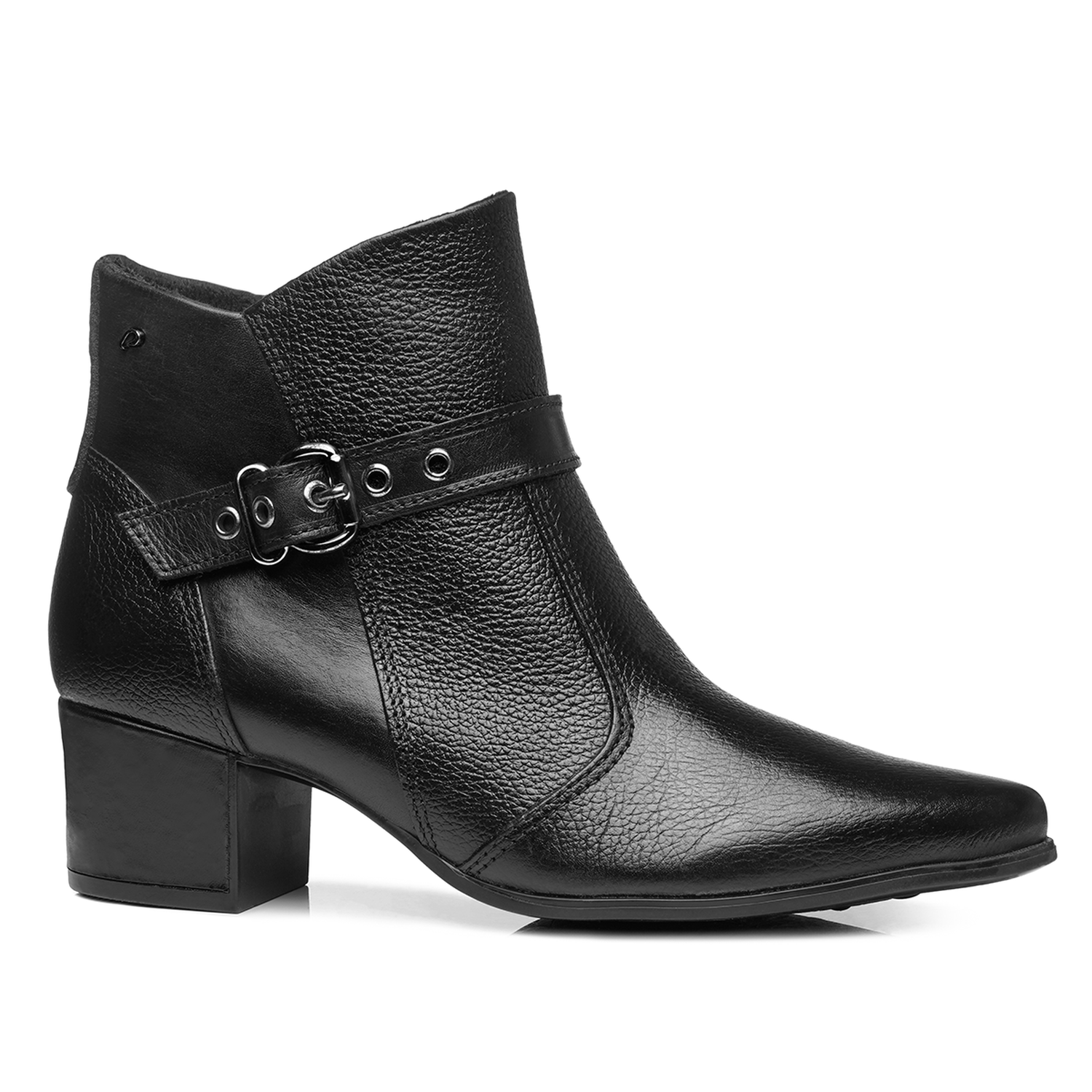 BOTIN MUJER PEGADA CUERO VESTIR PRETO 280902-06 COLOR 1150845 - 3