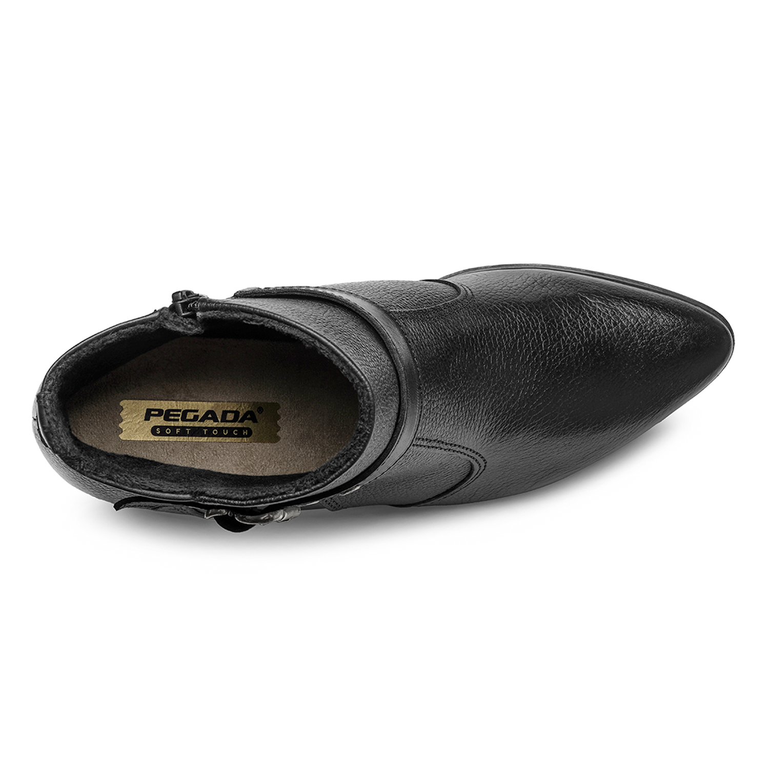 BOTIN MUJER PEGADA CUERO VESTIR PRETO 280902-06 COLOR 1150845 - 4