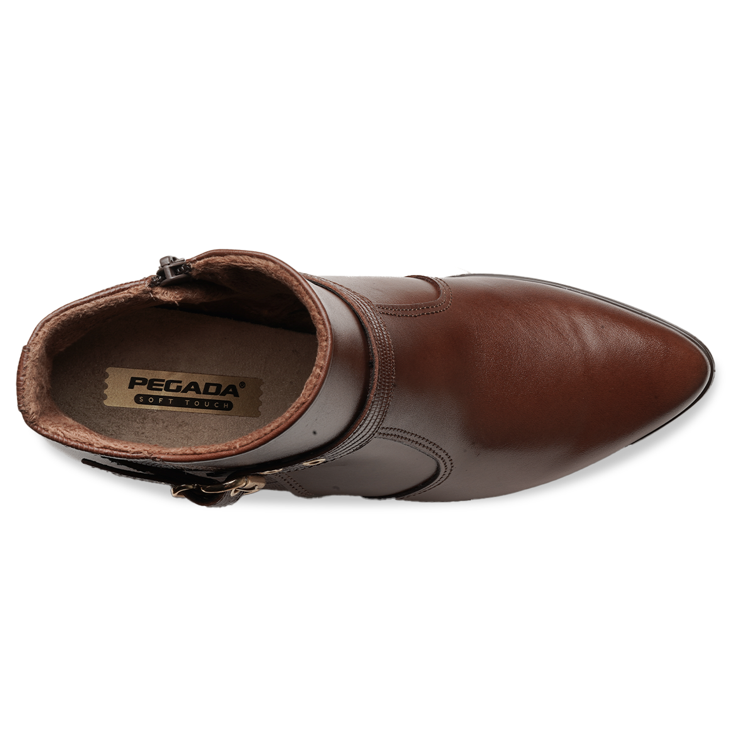 BOTIN MUJER PEGADA CUERO VESTIR PINHAO 280902-01 COLOR 1135279 - 4