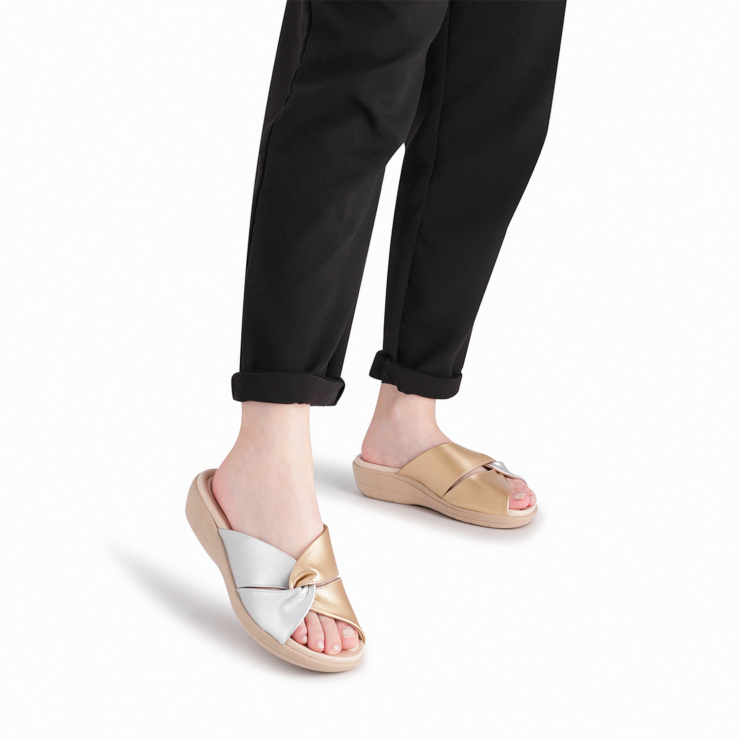 SANDALIA FASCITE MUJER PICCADILLY CASUAL PRATA/OURO 23902300000010 NARANJA 1140089 - 4